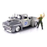 Street Fighter 1:24 1956 Ford F-100 - Coche Fundido A Presio