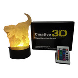 Lampara Led 3d Dinosaurio T-rex Usb Touch 7colores