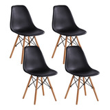 Silla Moderna Eames Minimalista Set 4pz Modernas