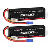 2 Baterias Lipo 14.8v 5200mah 100c 4s Ec5 Plug Hoovo