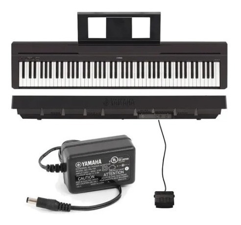 Piano Digital Yamaha P-45b + Fonte, Fone E Pedal - Loja!