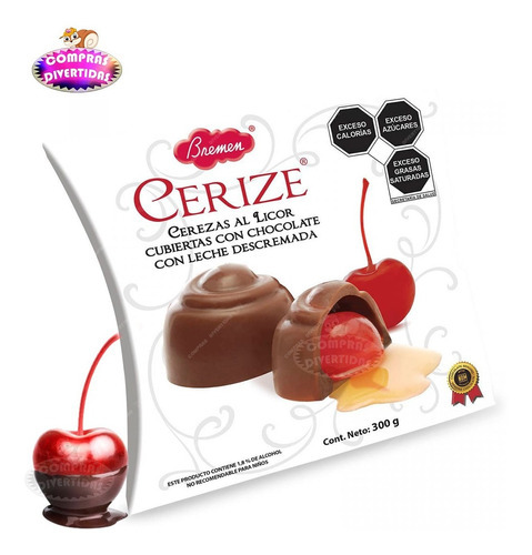 Bremen Cerize Almohada Chocolate Cereza Con Leche Descremada