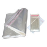 Saco Adesivado Saquinho Plástico Transparente 6x12 C/ 100un