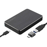 Carcasa Sata Usb C 3.1 Gen2 Cable Tipo A Y Adaptador Usb C