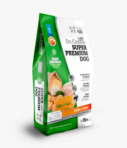 Alimento Super Premium Light X 15 Kgs Dr.cossia Dmmascotas