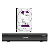 Kit Dvr Intelbras Mhdx 1204 Com Hd 1tb Wd Purple