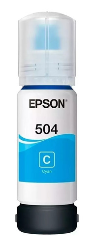  Tinta Original Epson T504 Cyan 70 Ml