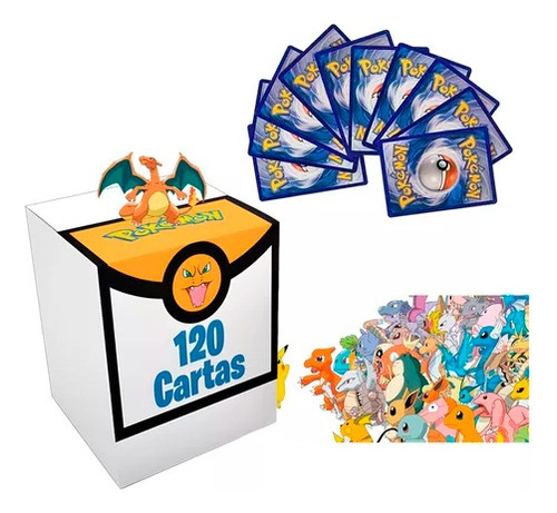 Cartas Pokémon - Lote 120 Cartas Originales Aleatorias Holo
