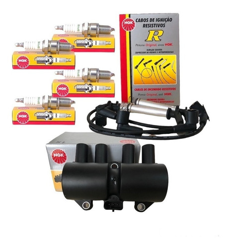 Kit Cables + Bujias + Bobina Ngk Chevrolet Corsa 1.4