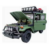 Toyota Fj40 Safari/ Verde/ Escala 1:24./18cms Largo /