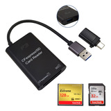 Adaptador Type-c/usb3.0 Para Leitor D Cartão Cfexpress/sd F3