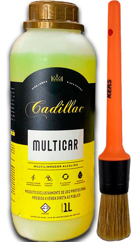 Multicar 1l Multilimpador Geral Cadillac Pincel Externo