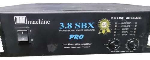 Amplificador Potência Machine 3.8 Sbx Pro 2homs 2800wts Nfe