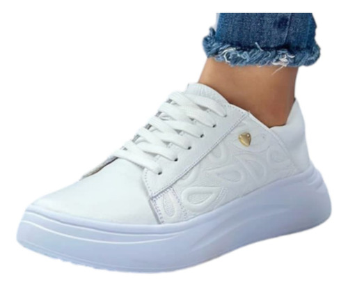 Tenis Zapatilla 100%cuero Para Dama Talla 35/40