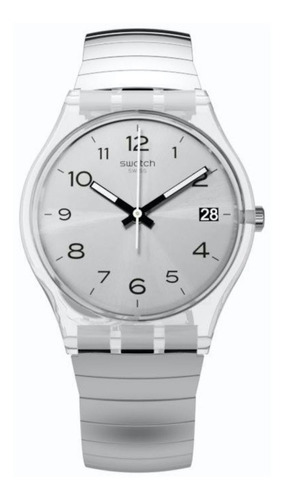 Reloj Swatch Mujer Gent Metallix Silverall Talle B Gm416b 