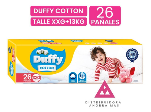 Pañales Bebes Duffy Cotton Xxg
