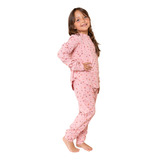 Pijama Niña Color Estampado Y Rosado Algodón