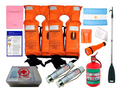 Kit Elementos De Seguridad Pna Nautico Estandar Ideal Lancha