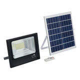 Refletor Solar Led 100w 6500k Com Controle Remoto