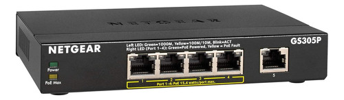 Conmutador Poe No Administrado Gigabit Ethernet De 5 Puertos