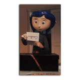 Cuadro Decorativo Coraline 29x50 Cm Peli La Puerta Secreta 