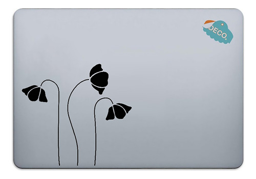 Calcomanía Sticker Vinil Para Laptop   Flores