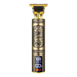 Maquininha Dragon Retro Ultra Afiado Barba Profissional Cor Dourado 110v/220v