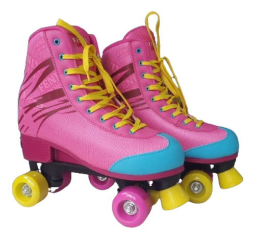 Patins 4 Rodas  Roller Ajustável 39/42 Fenix Rl-06rc