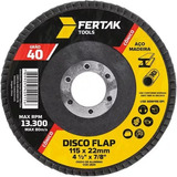 Disco Flap Fertak Grão 40 4.1/2 Cônico Fibra 115mm