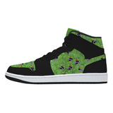 Tenis Reptar Verde Dinosaurio Bota Hi Top