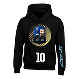 Hoodie Buzo Capota Lionel Messi Argentina Fif Series Sport