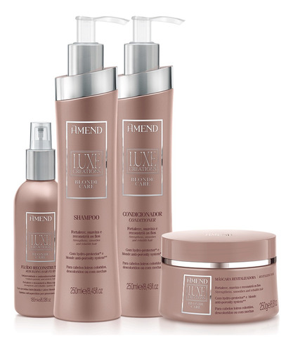 Kit Shampoo, Condicionador, Máscara E Fluído - Blonde Care