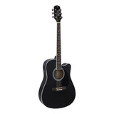 Violão Giannini Aço Gdc-1 Ceq Black Preto Elétricoacustico