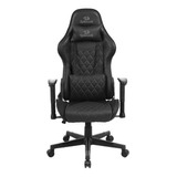 Silla De Escritorio Redragon Gaia C211 Gamer Ergonómica  Negra Con Tapizado De Cuero Sintético