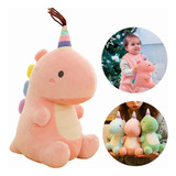 Peluche Dinosaurio 30cm Para Niños Regalo Cumpleaños, Rosa