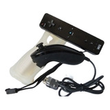 Controle Wii Remote Original + Nunchuk Original Preto Lindo