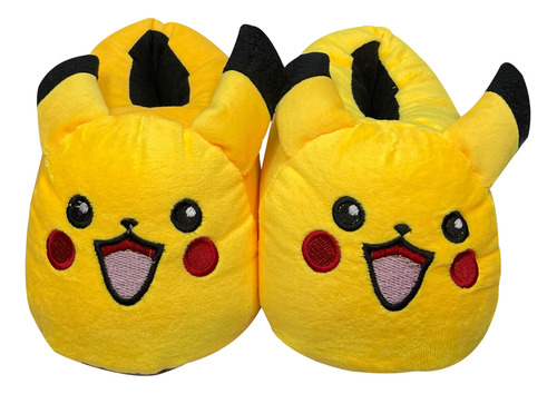 Babuchas Pantuflas Pikachu Niños Y Adultos