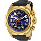 Relógio Masculino Invicta Pro Diver De Quartzo Dourado 15070 Cor Da Correia Preto Cor Do Fundo Azul