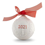 Bola De Navidad 2021 Roja Bola De Navidad De Porcelana Porce