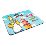 Mouse Pad Feliz Cumpleaños, Homero, Para