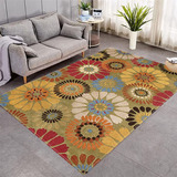 Alfombra Moderna Floral Para Sala De Estar, Dormitorio De Ni