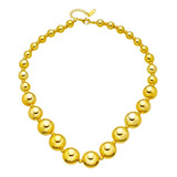 Collar Gargantilla Perlas Broche Oro Laminado 18k