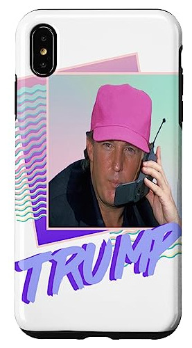 Funda Para iPhone XS Max Donald Trump Retro Vintage Vapor-02