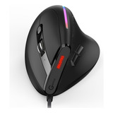 * Mouse Vertical Zelotes T-50 Con Cable, 9 Teclas Rgb,