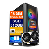 Pc Gamer Cpu Ryzen 5 5600gt, 512gb, 16gb Ddr4, Rtx 4070 12gb