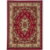 Alfombra Turca Para Living Kashan King 200x290 Cm Rojo