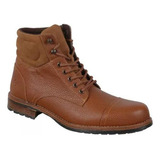 Bota Casual De Piel Triples Mercer 33904 Camel  Para Hombre