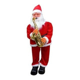 Papai Noel Musical Natal Saxofone Bivolt Com Sensor 120cm