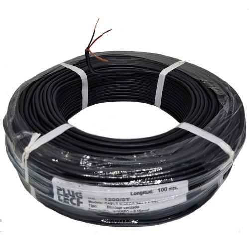 Rollo Cable Microfono Stereo Sonido  4 Mm Instalacion 100mts