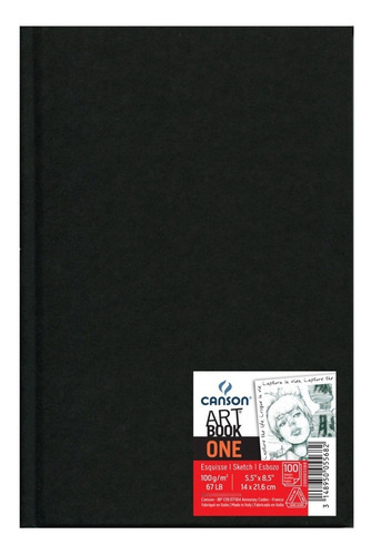 Libreta Canson Art Book One A5. Color Blanco